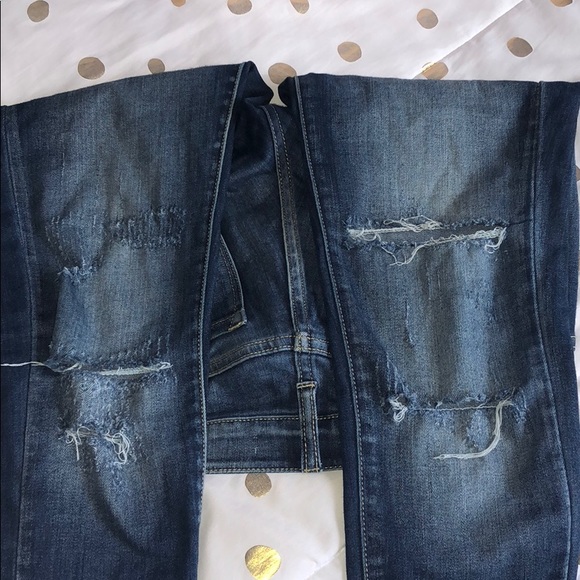 Kancan Size 25 Dark Wash, Destroyed Skinny Jeans ! - Picture 3 of 3